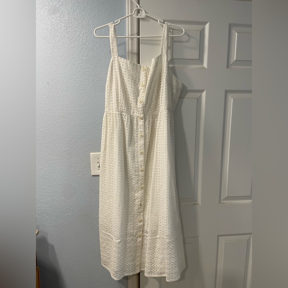 J. Crew Eyelet Midi dress